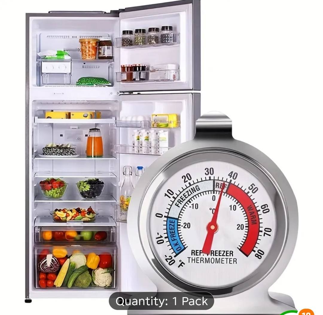 Stainless Steel Refrigerator / Freezer Thermometer