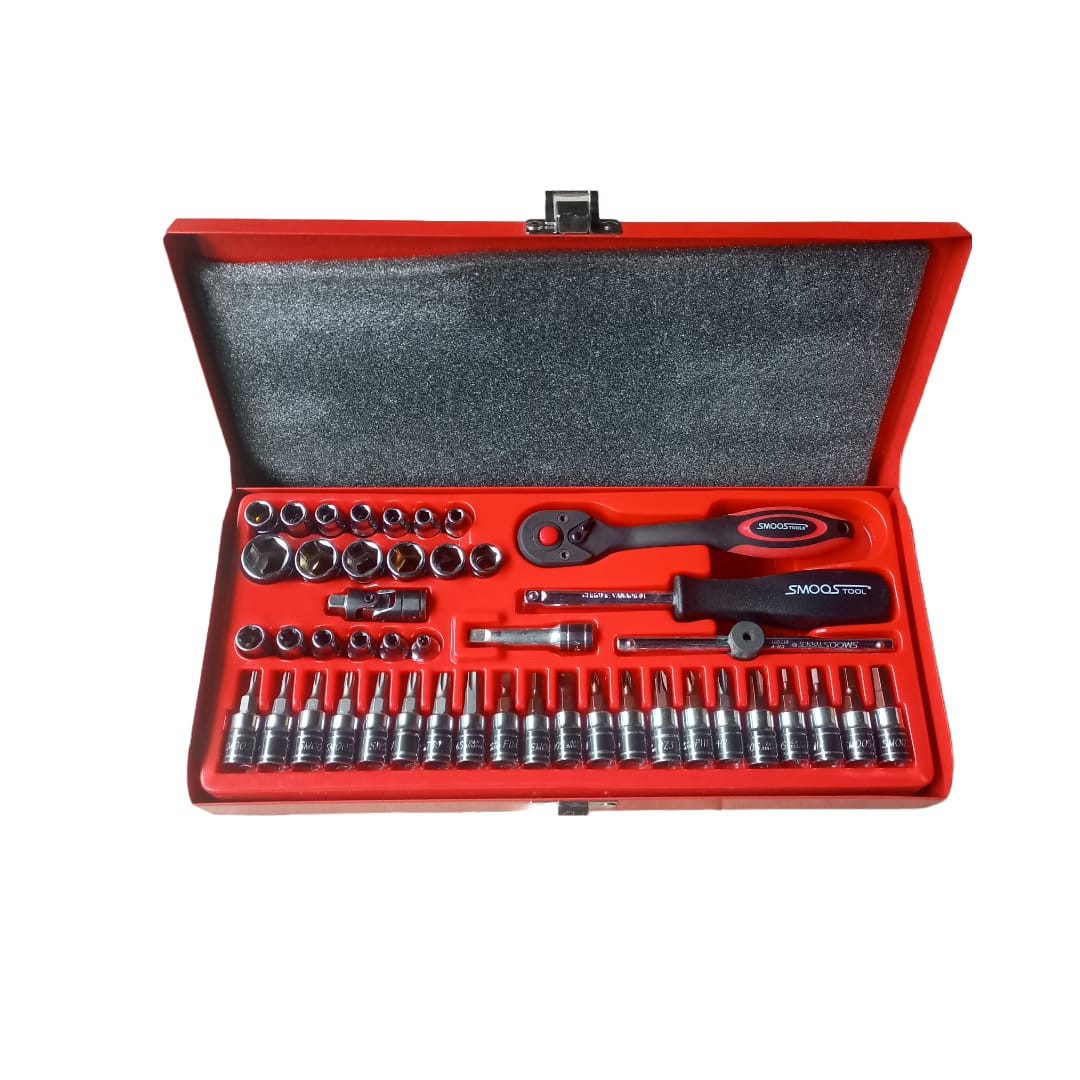 Smoos Tools Socket Combination 45pc Socket Repair Tool Kit (Model M2c-45)